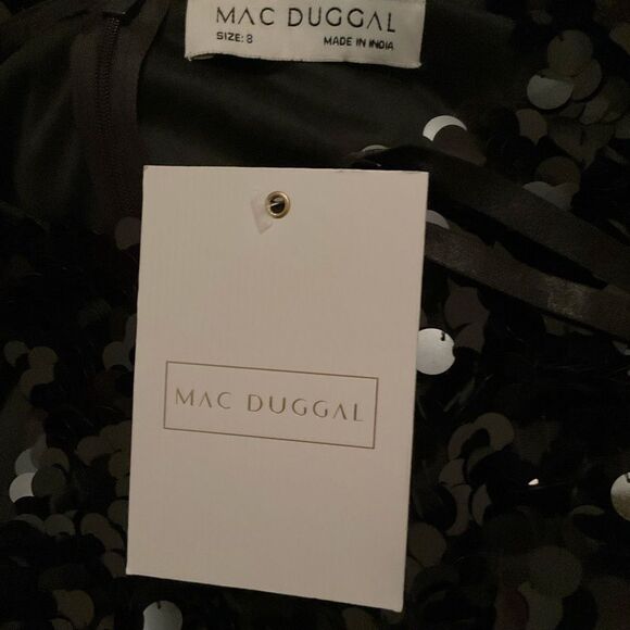 Mac Duggal 5959 Sleeveless Disc Sequin Gown Dress - Picture 13 of 13